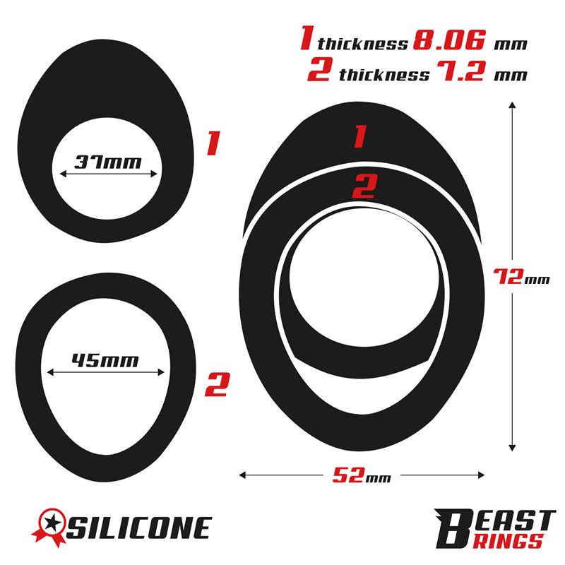 Anillo Doble para el Pene 37/45 mm - Imagen 6