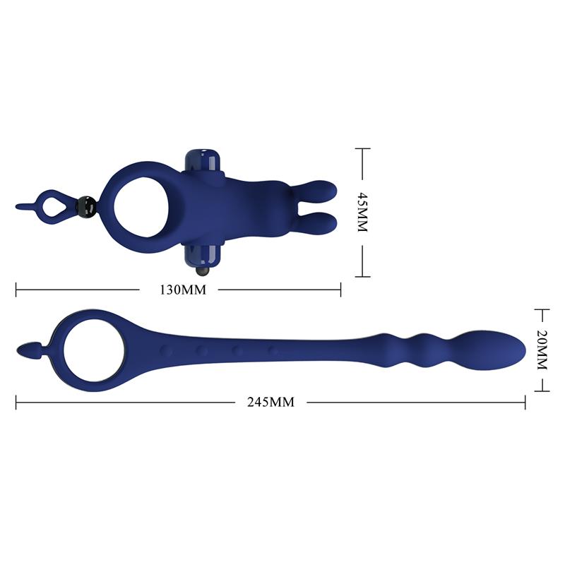 Anillo para el Pene con Cadena Anal - Imagen 9