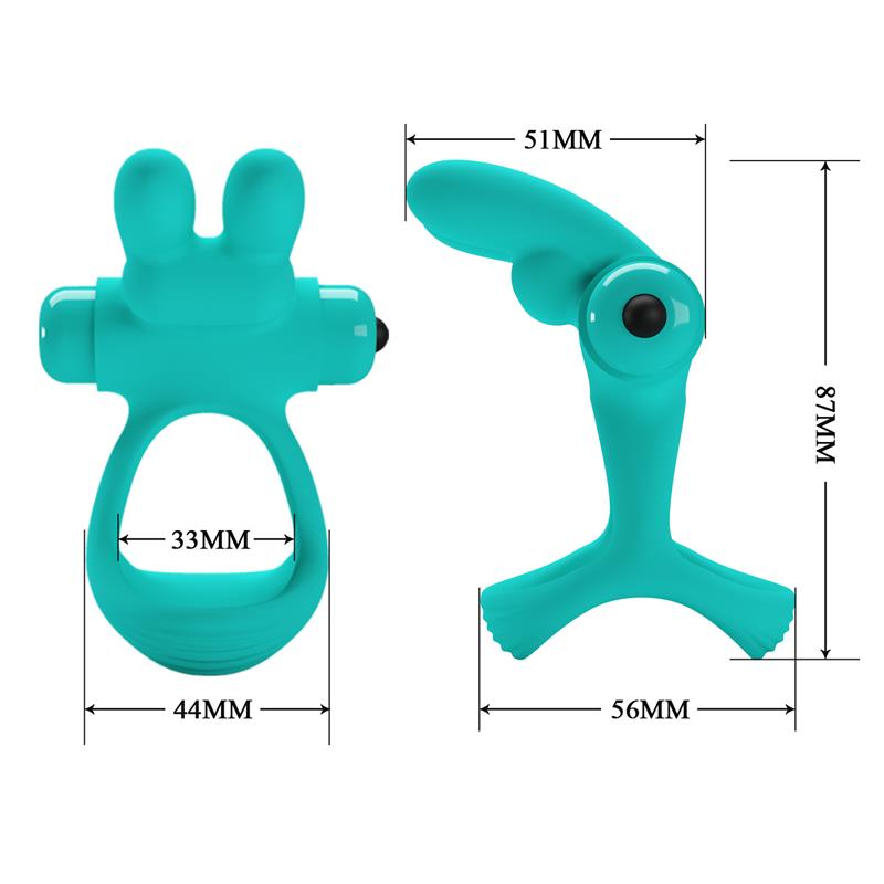 Anillo para el Pene con Vibración Passionate Dante Verde - Imagen 9