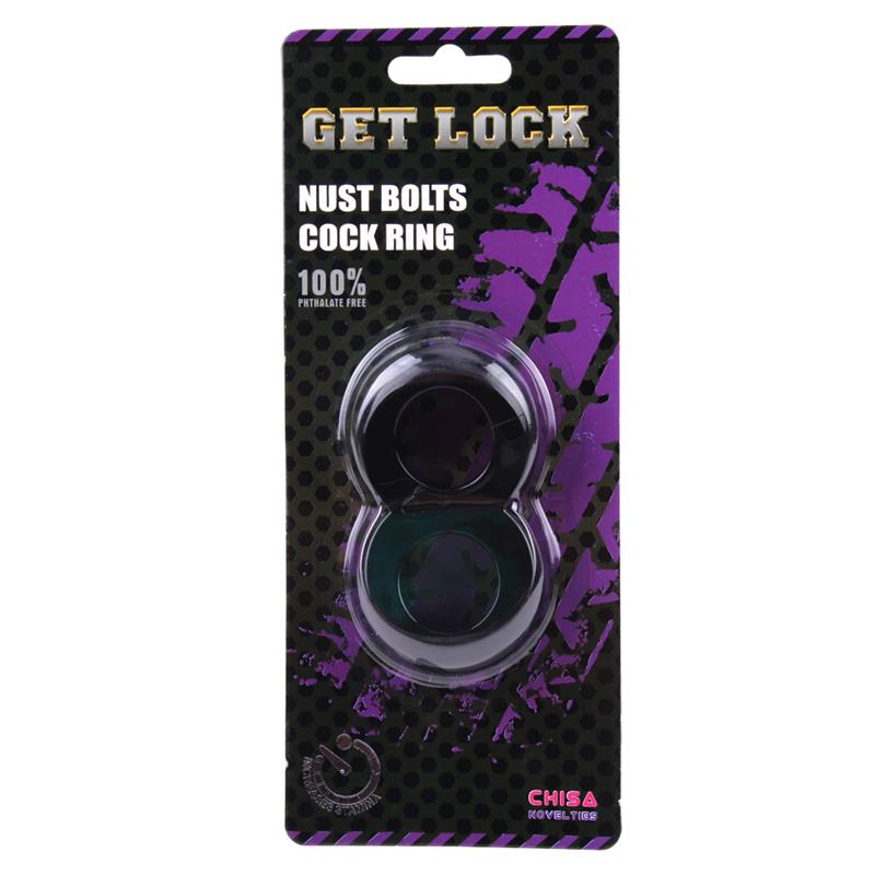 Anillo para el Pene Doble Duo Cock 8 Negro - Imagen 2