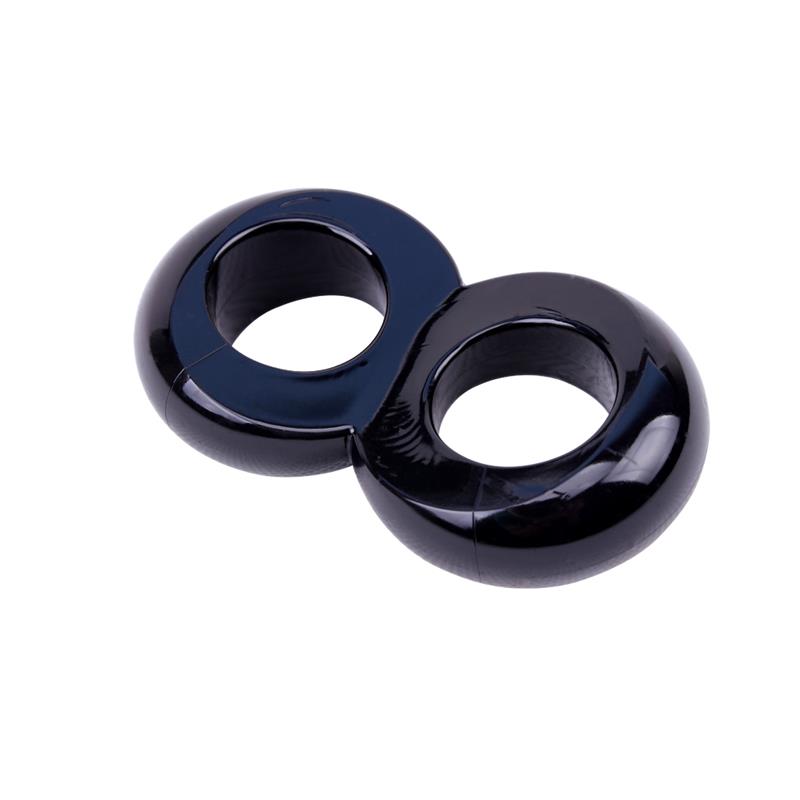 Anillo para el Pene Doble Duo Cock 8 Negro - Imagen 4