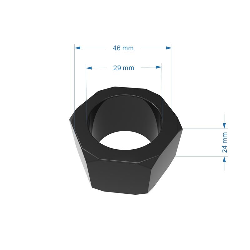 Anillo para el Pene Nust Bolts Negro - Imagen 4