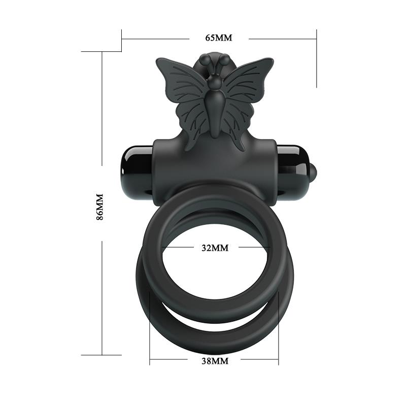 Anillo para el Pene Passionate Ring IX con Vibración - Imagen 3