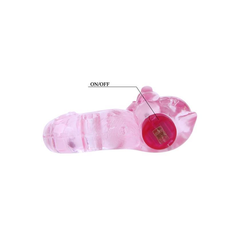 Anillo Vibrador Color Oso Rosa - Imagen 5