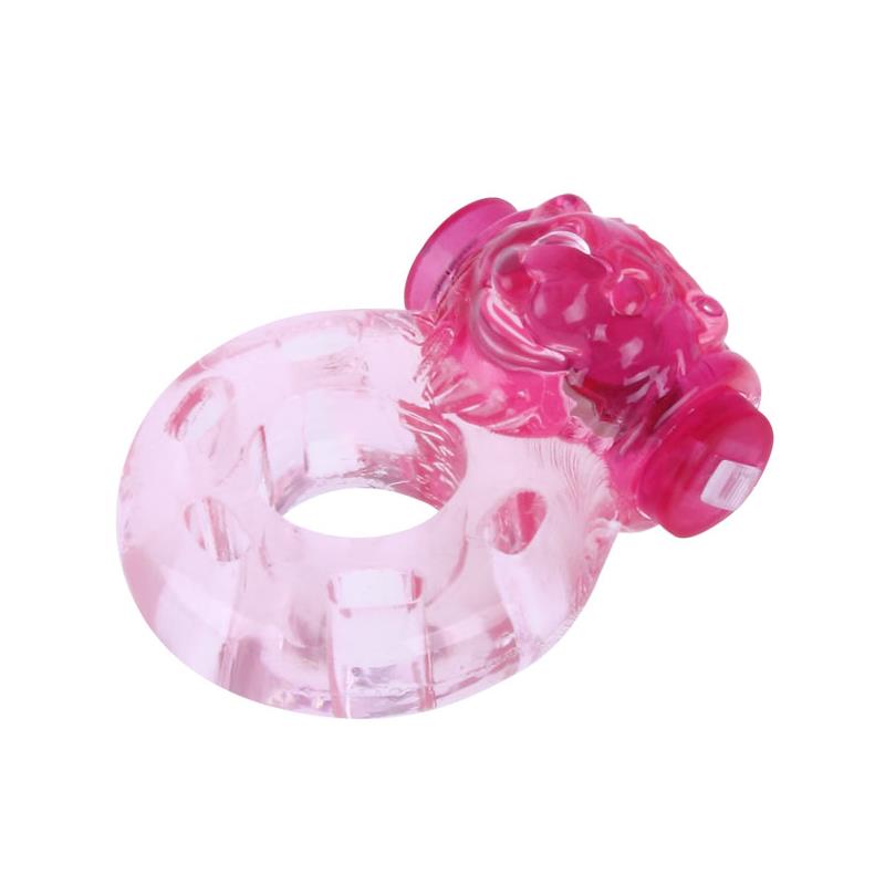 Anillo Vibrador Color Oso Rosa - Imagen 7