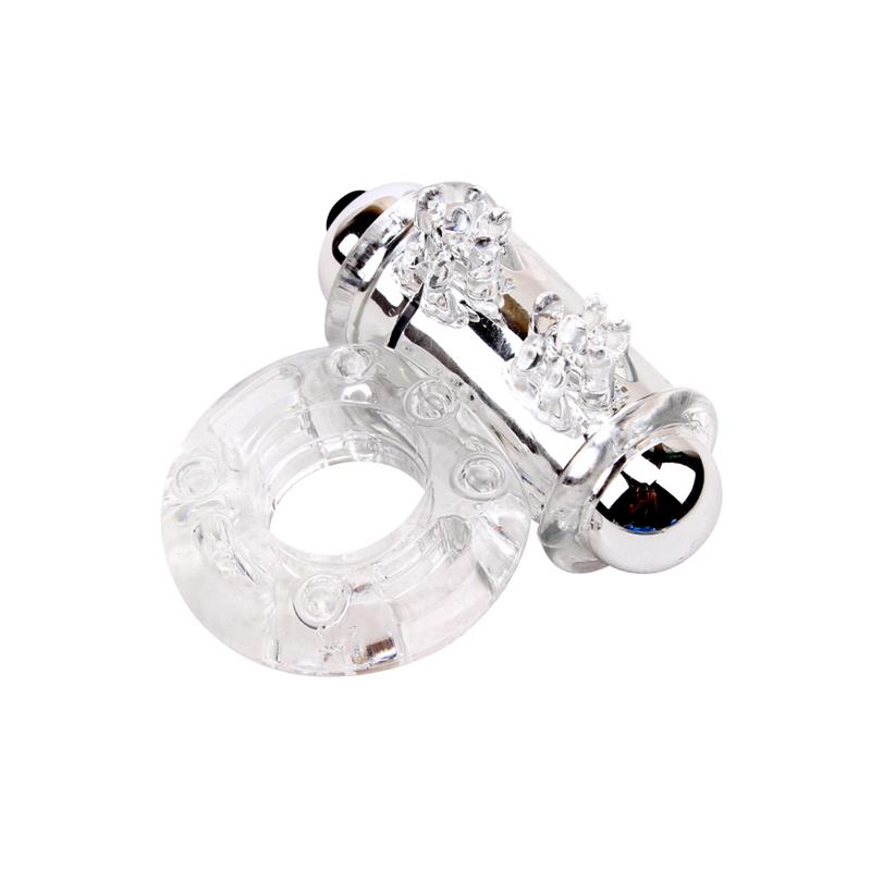 Anillo Vibrador para el Pene Bull Ring Transparente - Imagen 5