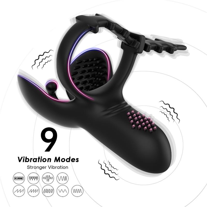 Anillo Vibrador para Pene y Testículos Ajustable - Imagen 4