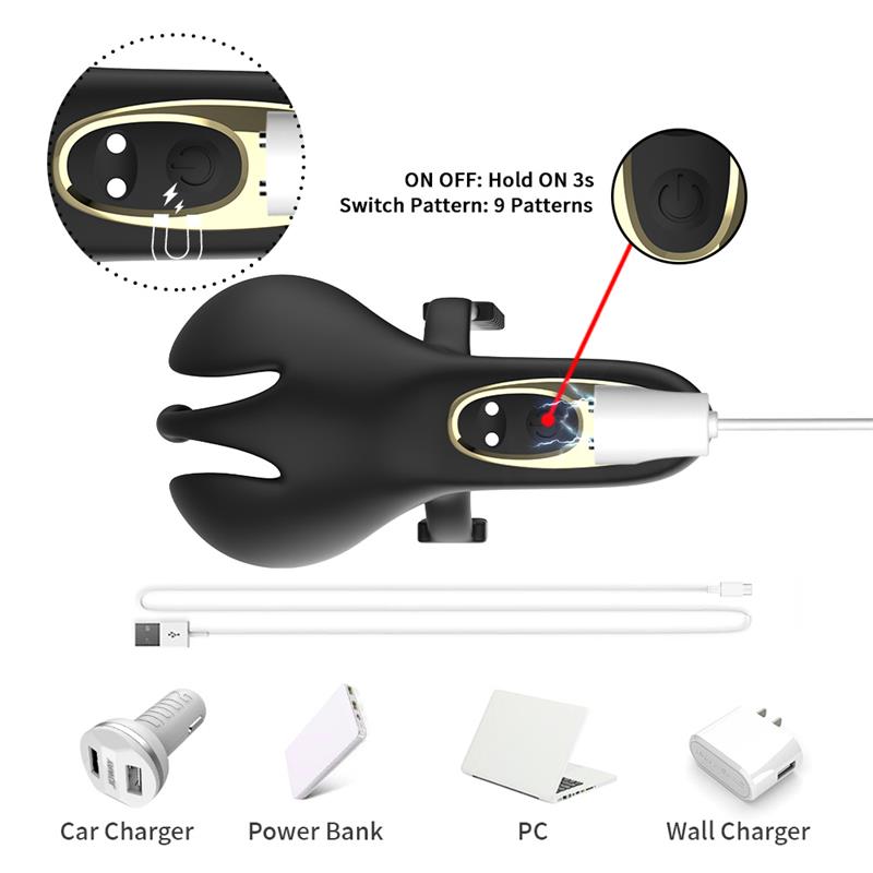 Anillo Vibrador para Pene y Testículos Ajustable - Imagen 8