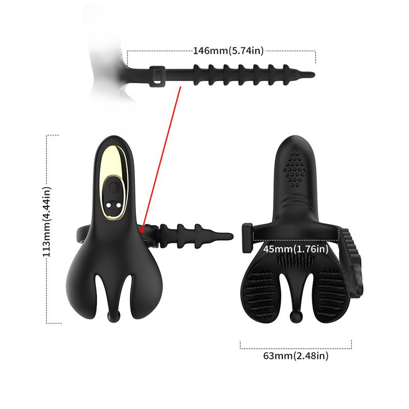 Anillo Vibrador para Pene y Testículos Ajustable - Imagen 9