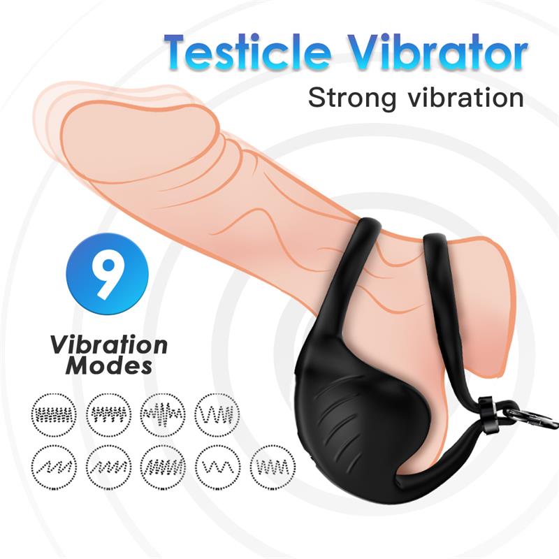 Anillo Vibrador para Pene y Testículos Ajustable - Imagen 8
