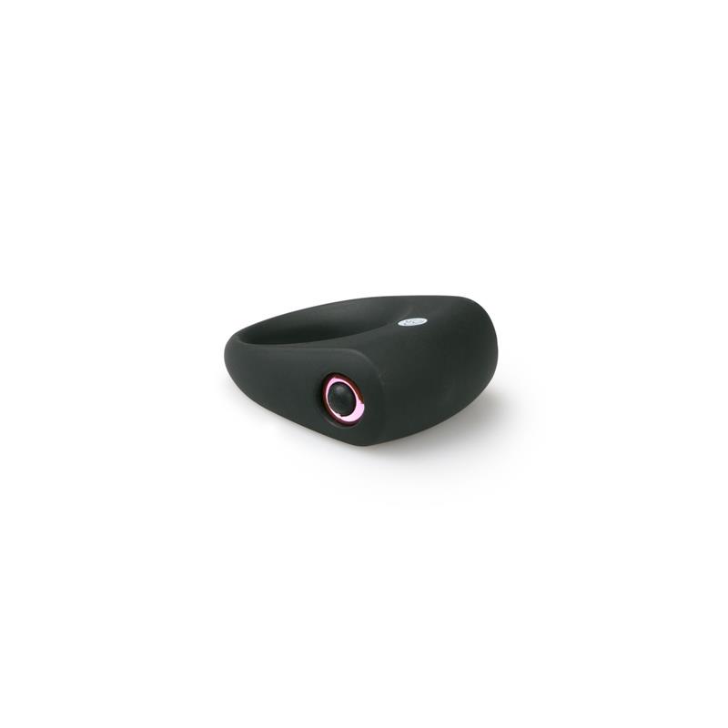 Anillo para Pene con Vibración Silicona - Negro - Imagen 3