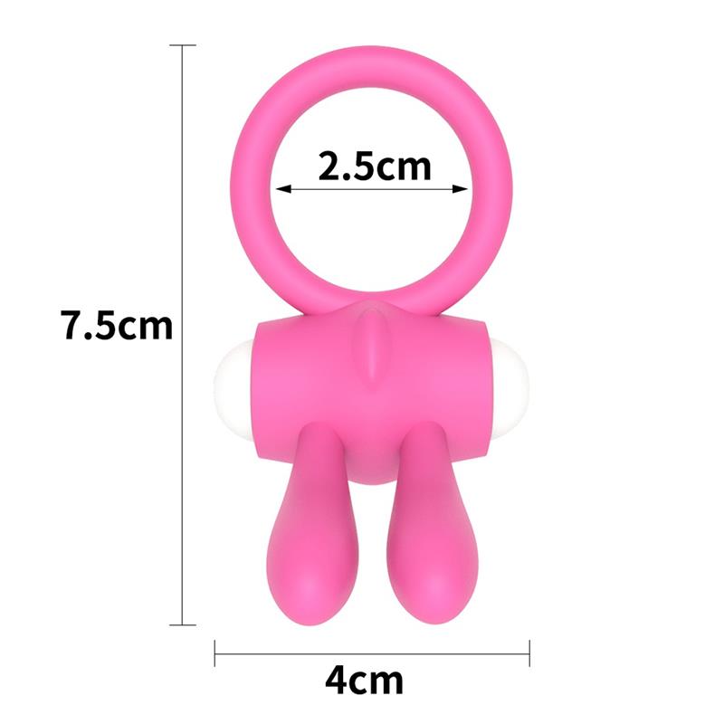 Anillo Vibrador Power Clit Rosa - Imagen 5
