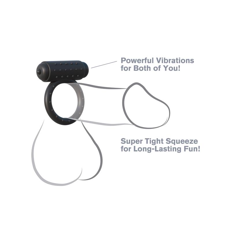Anillo Vibrador Wingman Negro - Imagen 3
