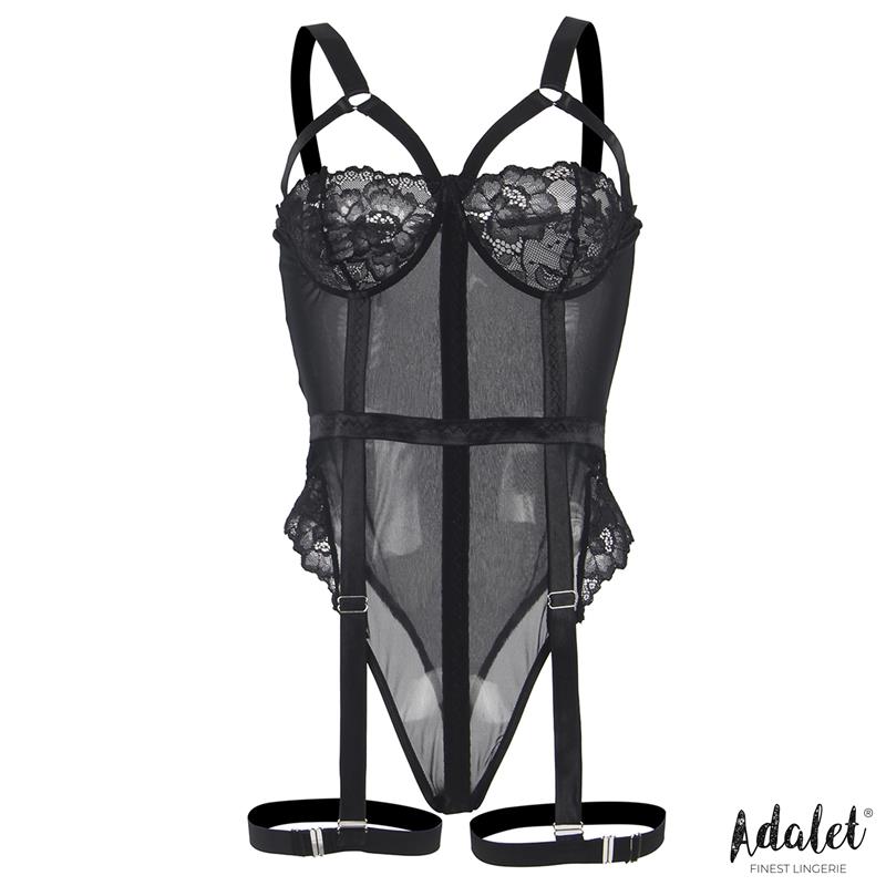 Ariana Body con Liguero y Ligas Negro - Imagen 3