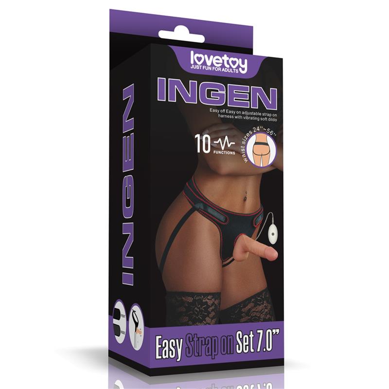 Arnés con Dildo con Vibración y Control Remoto 7.0 - Imagen 12