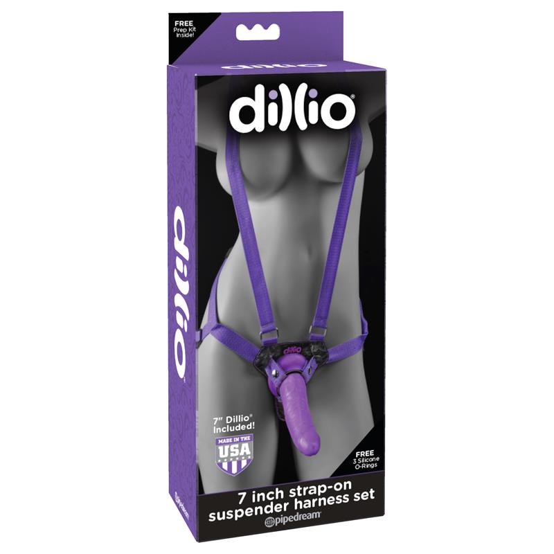 Arnés con Dildo de 19 cm Color Púrpura - Imagen 2