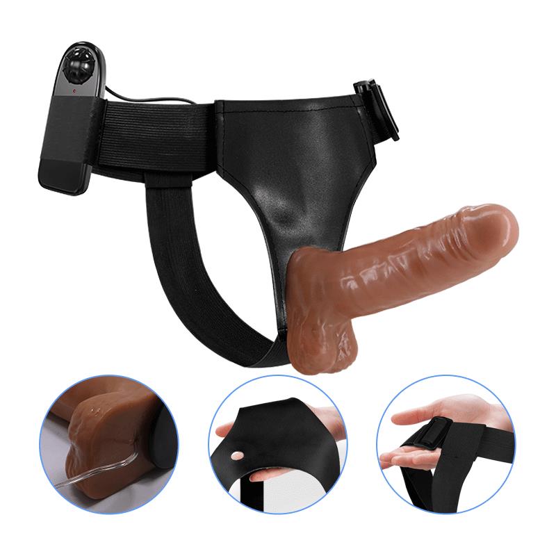 Arnés con Dildo Retractil con Vibración - Imagen 10