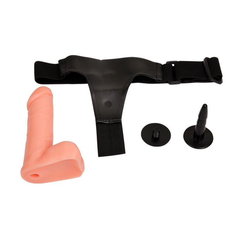 Arnés con Dildo y Testículos 17.5 cm - Imagen 4
