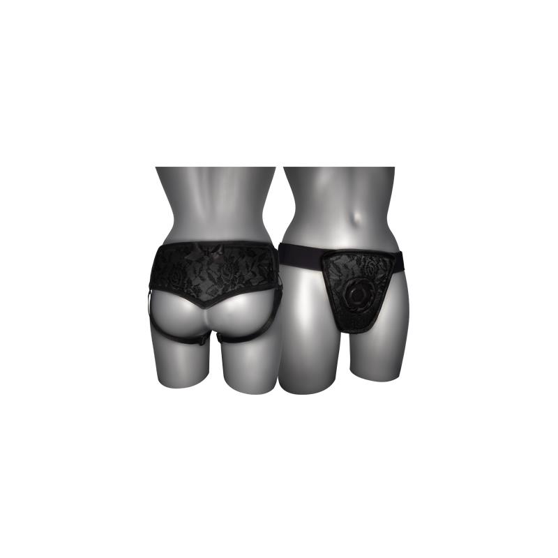 Arnés de Luxe Con Espalda Negro S - XL - Imagen 2