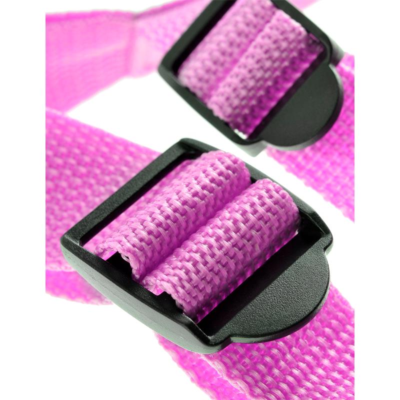 Arnés con Tirantes y Dildo 19 cm-7 Rosa - Imagen 6