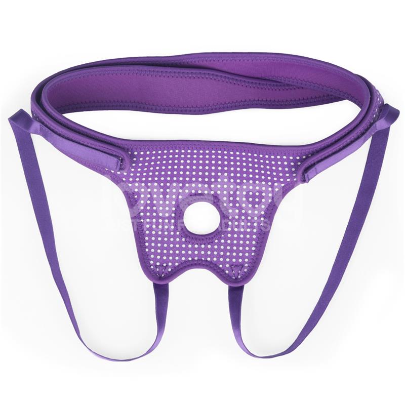 Arnés Easy Strap On Harness Polka Dots Púrpura - Imagen 2