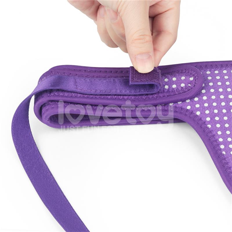 Arnés Easy Strap On Harness Polka Dots Púrpura - Imagen 6