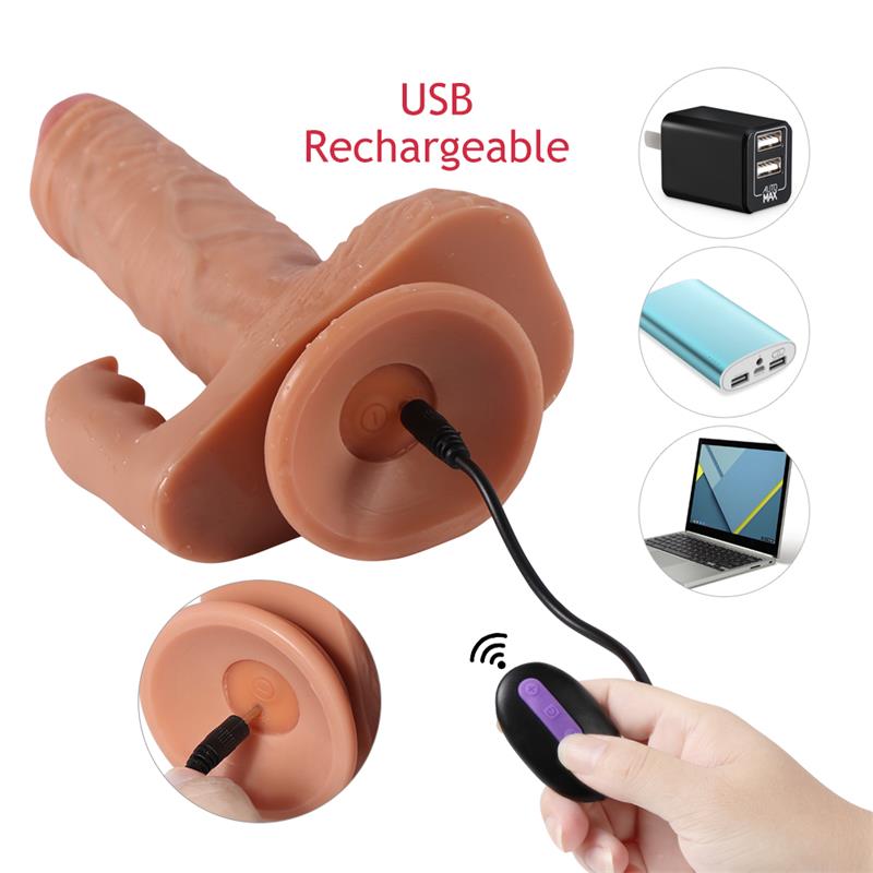 Austin Dildo con 10 Modos de Vibración y Estimulador de Clítoris - Imagen 9