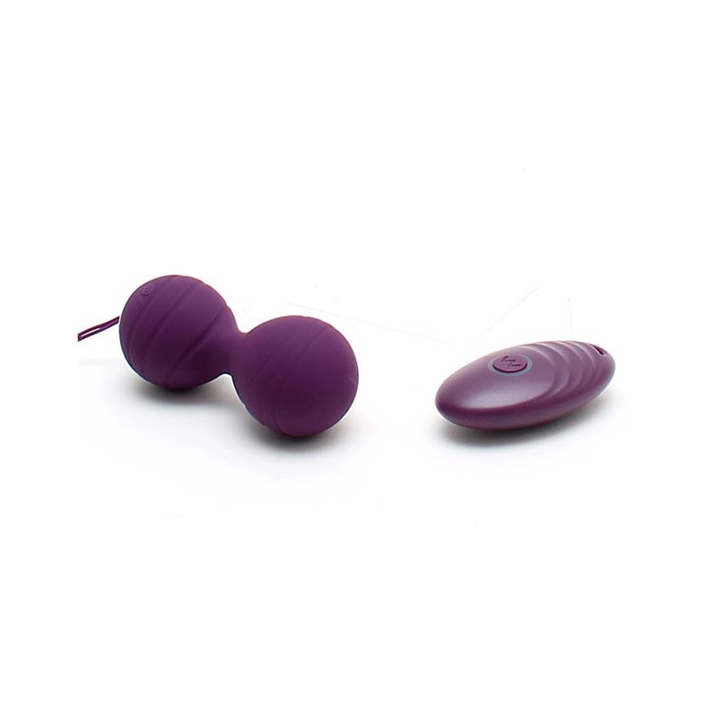 Bolas Kegel con Vibración con Control Remorto Cannes Purpura - Imagen 3