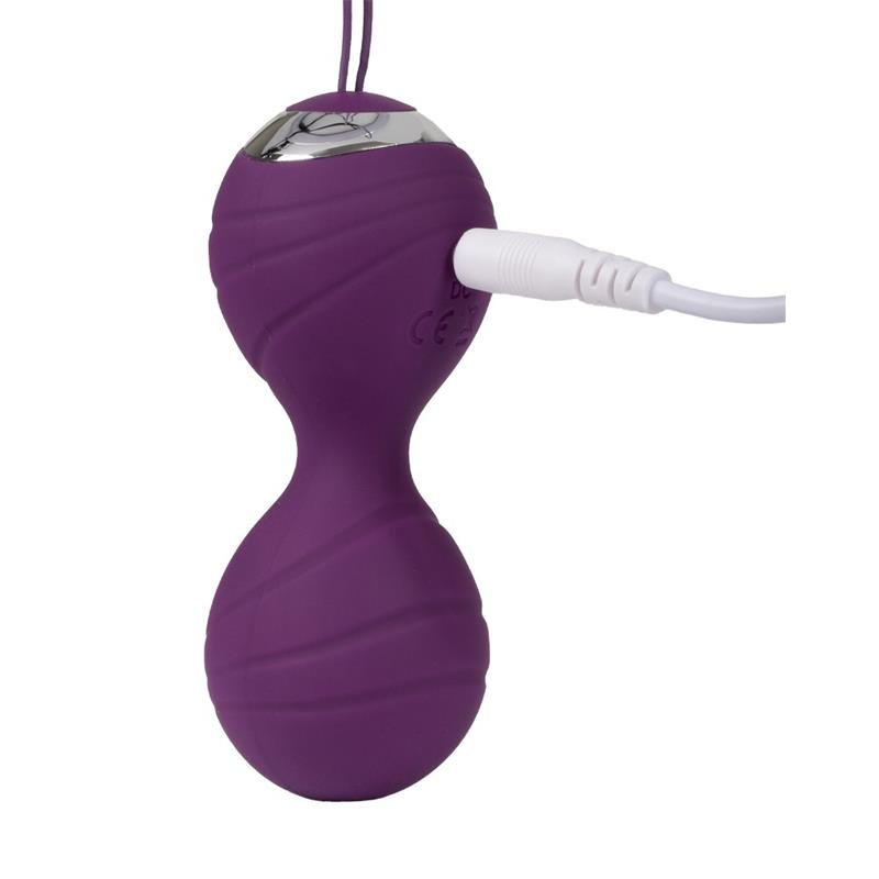 Bolas Kegel con Vibración con Control Remorto Cannes Purpura - Imagen 4