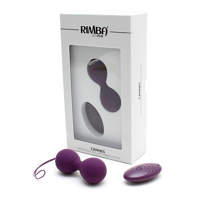 Bolas Kegel con Vibración con Control Remorto Cannes Purpura - Imagen 6
