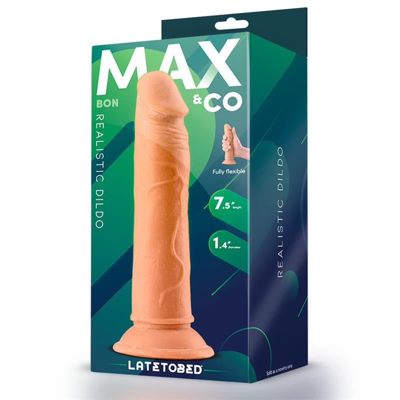 Bon Dildo Realista con Ventosa 7.5 Natural - Imagen 4