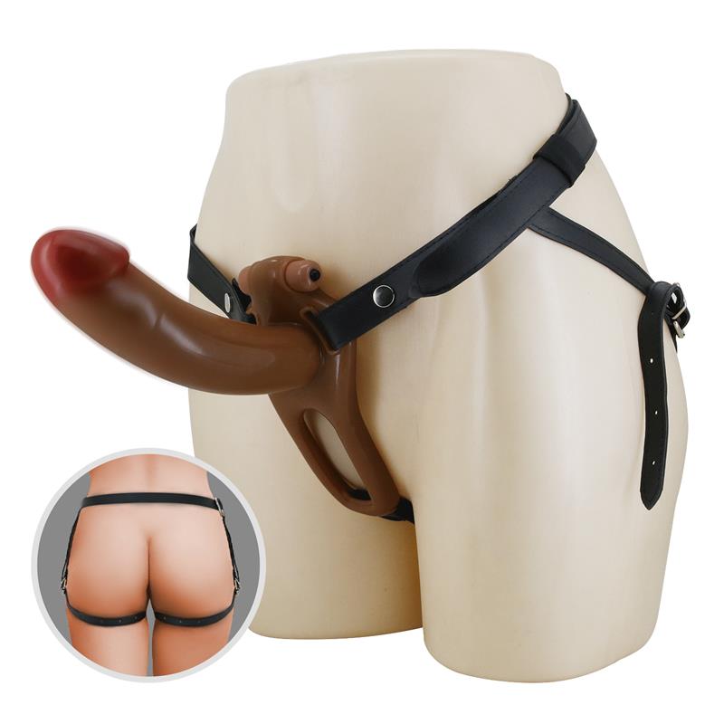 Bradden Arnés Universal con Dildo Hueco con Vibración 6.7 - Imagen 2