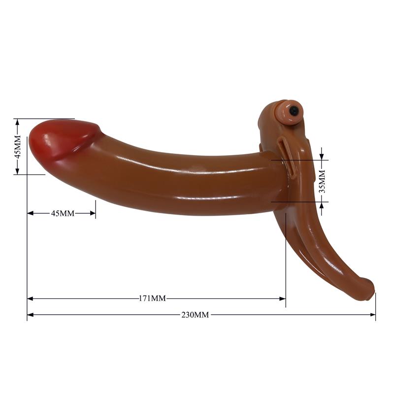 Bradden Arnés Universal con Dildo Hueco con Vibración 6.7 - Imagen 8