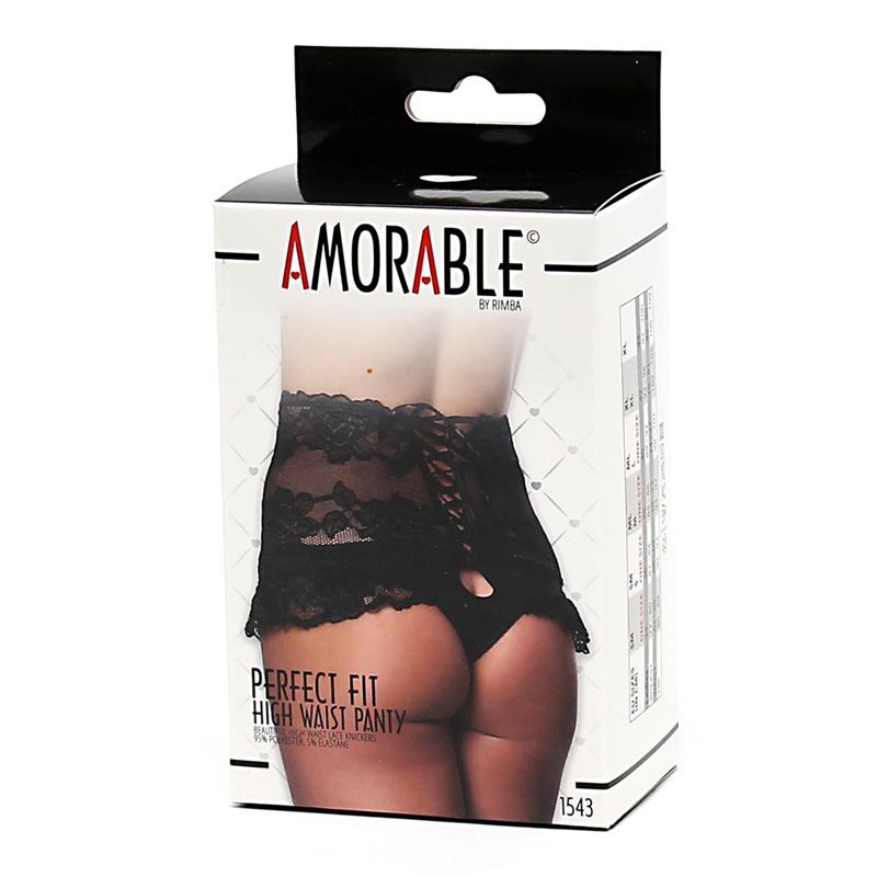 Braguitas Altas Encaje Negro - Imagen 3