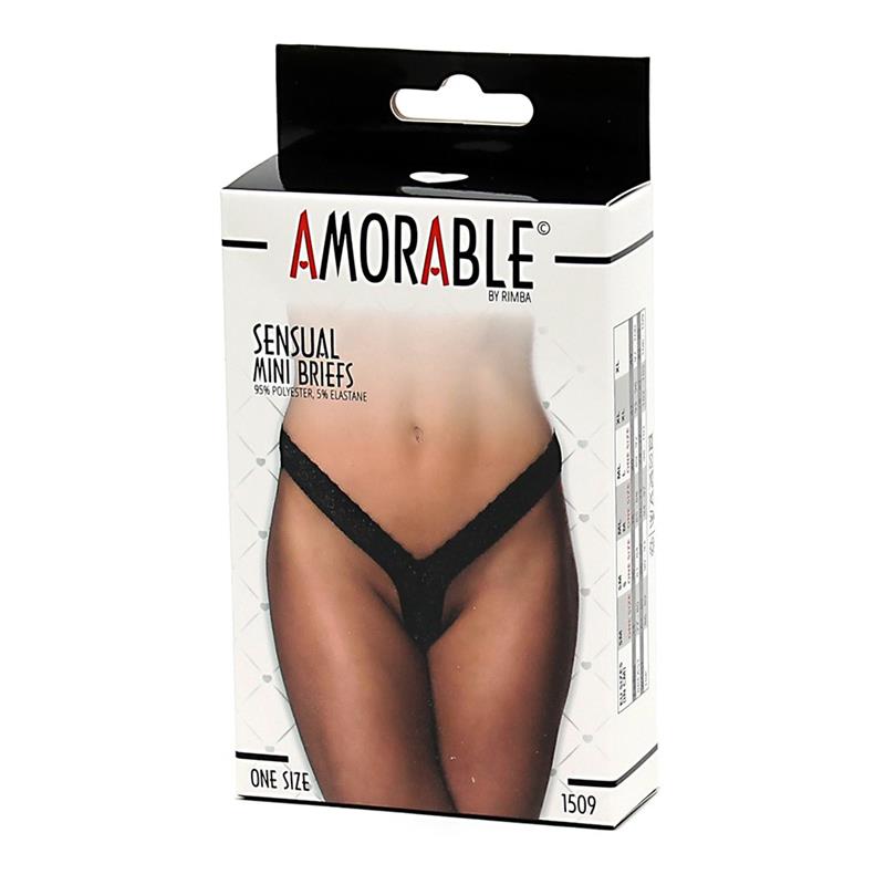 Tanga Negro Talla Unica - Imagen 3