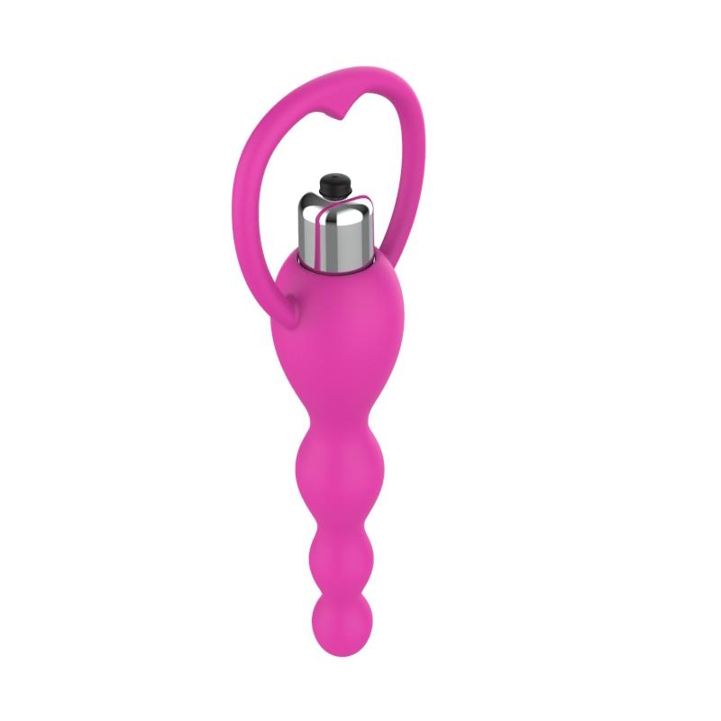 Cadena Anal con Vibración Rosa - Imagen 2