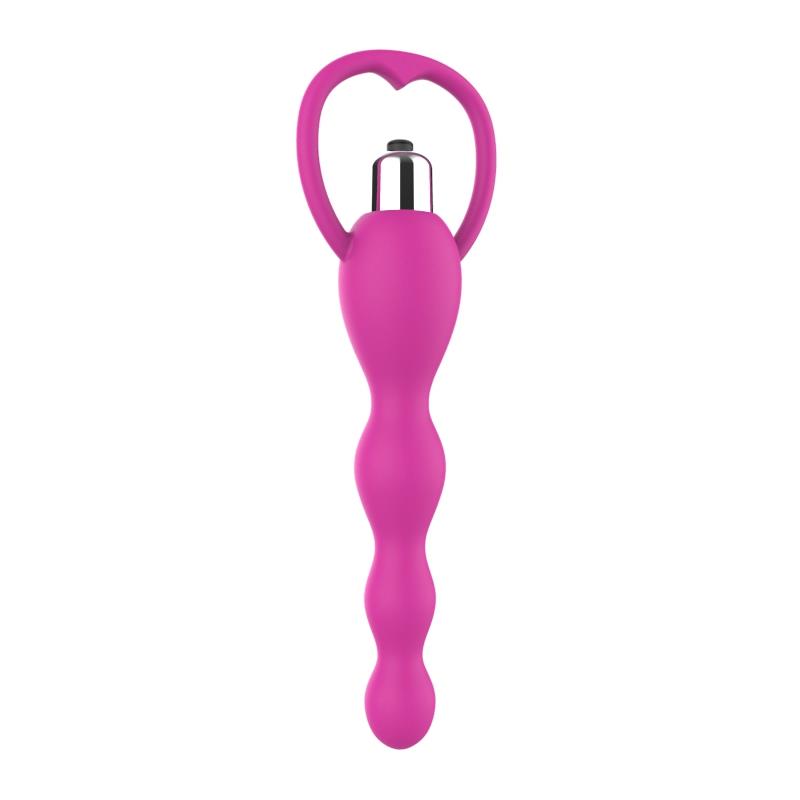 Cadena Anal con Vibración Rosa - Imagen 4