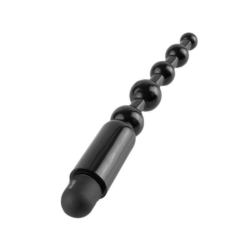 Cadena Anal Power Beads Negro - Imagen 2