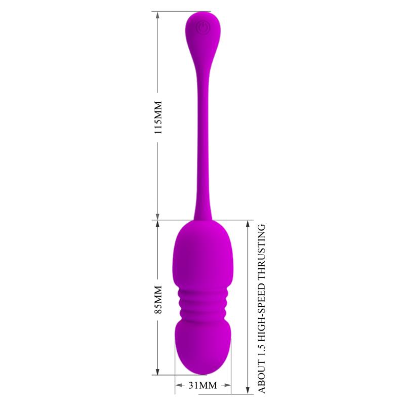 Callie Huevo Vibrador con Movimiento Thursting - Imagen 5