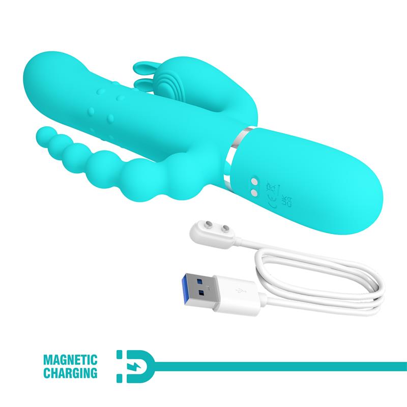 Cammy Vibrador con Bolas Rotadoras y Cadena Anal - Imagen 9
