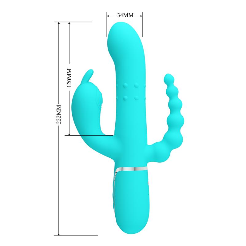 Cammy Vibrador con Bolas Rotadoras y Cadena Anal - Imagen 10