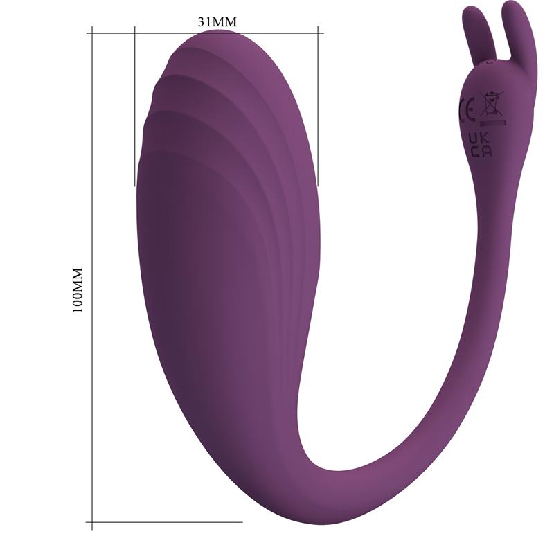 Catalina Huevo Vibrador con APP Púrpura - Imagen 20