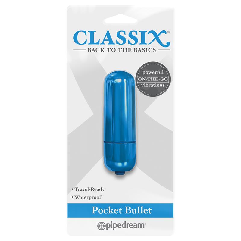Classix Bala Vibradora de Bolsillo Azul - Imagen 2