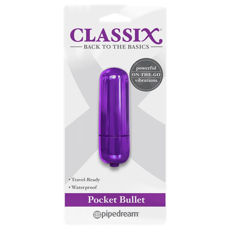 Classix Bala Vibradora de Bolsillo Púrpura - Imagen 2