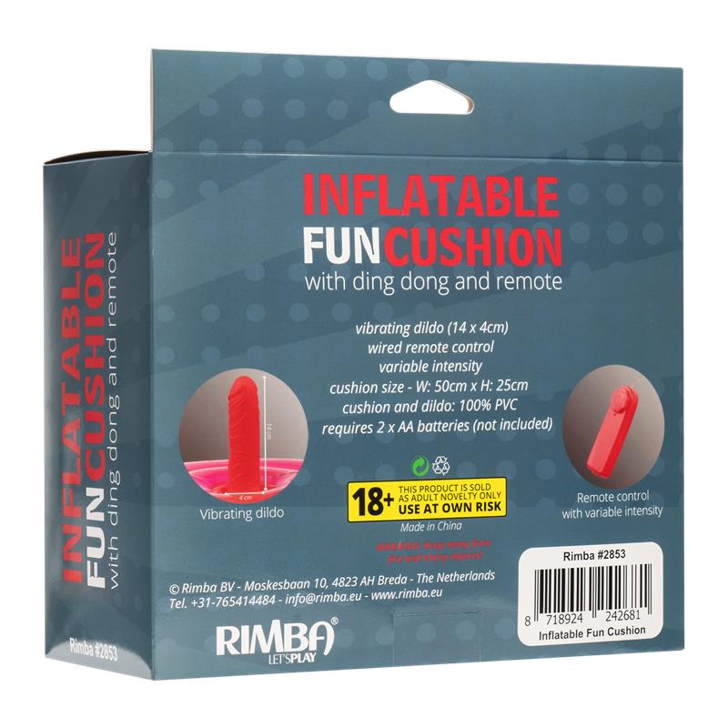 Cojín Hinchable con Dildo, Vibración y Control Remoto Ding Dong - Imagen 7