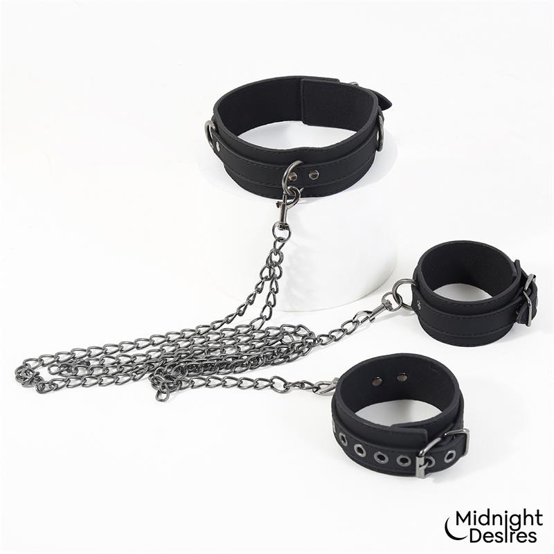 Collar con Esposas para Tobillos con Cadena - Imagen 7