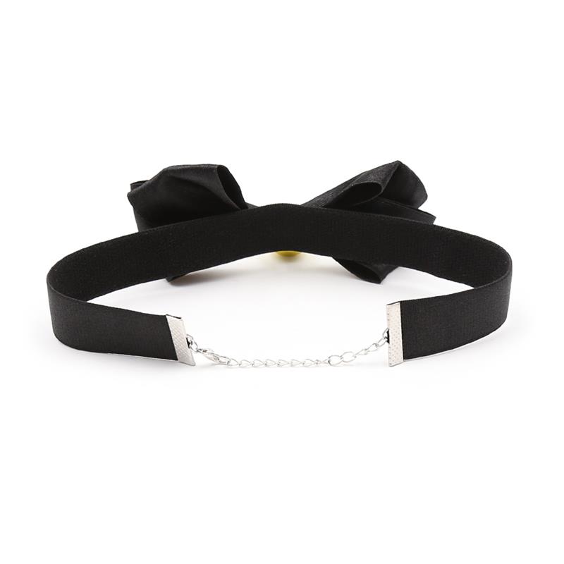 Collar con Lazo y Cascabel 36 cm Negro L - Imagen 4