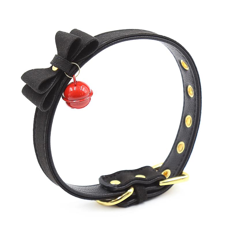 Collar con Lazo y Cascabel 44 cm Negro/Rojo - Imagen 4