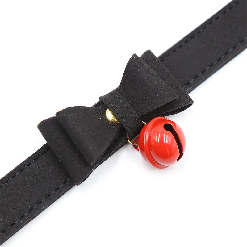 Collar con Lazo y Cascabel 44 cm Negro/Rojo - Imagen 6