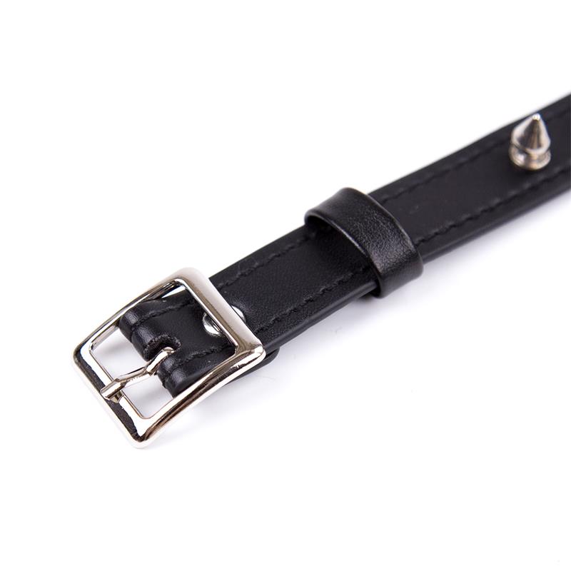 Collar con Pinchos Ajustable 43 cm Negro - Imagen 4